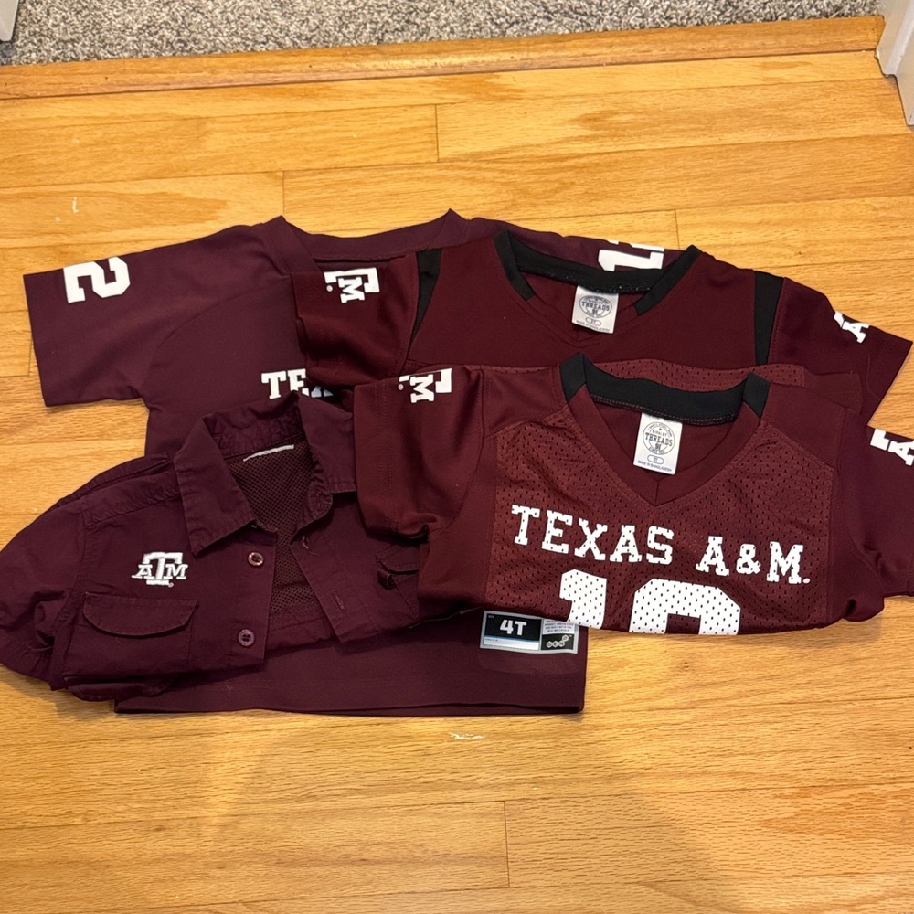 Aggie Kids Maroon Shirts & Tops - size 2/3/4